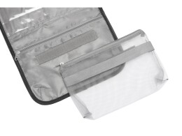 Разное Несессер для путешествий со съемной косметичкой "Flat", черный