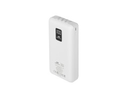RIVACASE RIVACASE VA2220 (20000 мАч) внешний аккумулятор с дисплеем и встроенными кабелями, белый, 12/24