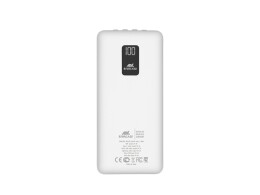 RIVACASE RIVACASE VA2220 (20000 мАч) внешний аккумулятор с дисплеем и встроенными кабелями, белый, 12/24