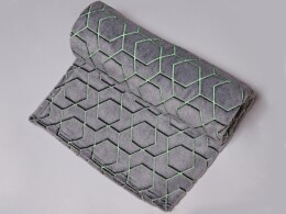 Разное Светящийся в темноте плед Lattice черный