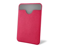 Разное Чехол-картхолдер Favor на клеевой основе на телефон для пластиковых карт и и карт доступа, фуксия