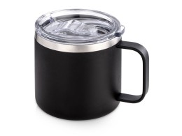 Waterline Кружка стальная Alaska с крышкой слайдером, powder coating, черный