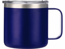 Waterline Кружка стальная Alaska с крышкой слайдером, powder coating, синий