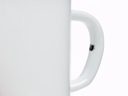 Разное Кружка эмалированная с ободком, белая