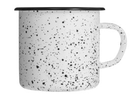 Разное Кружка эмалированная с ободком, всплеск