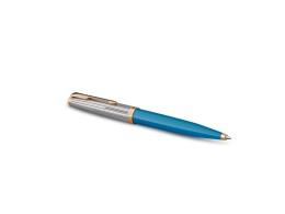 Parker Шариковая ручка Parker 51 Premium Turquoise GT стержень: M, цвет чернил: black, в подарочной упаковке.