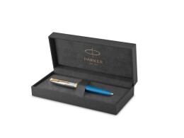 Parker Шариковая ручка Parker 51 Premium Turquoise GT стержень: M, цвет чернил: black, в подарочной упаковке.