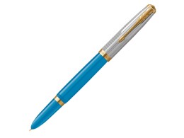 Parker Перьевая ручка Parker 51 Premium Turquoise GT перо; M, чернила: Black, Blue, в подарочной упаковке.