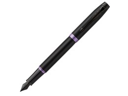 Parker Перьевая ручка Parker IM Vibrant Rings Flame Amethyst Purple, стержень:F, цвет чернил: blue, в подарочной упаковке.