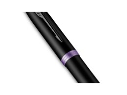 Parker Перьевая ручка Parker IM Vibrant Rings Flame Amethyst Purple, стержень:F, цвет чернил: blue, в подарочной упаковке.