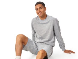 US Basic Свитшот «Warsaw» 220гр, унисекс, серый меланж