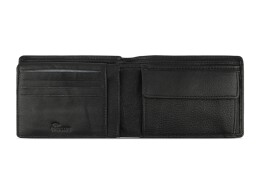 bugatti Портмоне BUGATTI Bomba, с защитой данных RFID, чёрное, кожа/полиэстер, 12,5х2х9 см