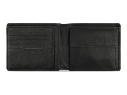 bugatti Портмоне BUGATTI Bomba, с защитой данных RFID, чёрное, кожа/полиэстер, 12х2х9,5 см