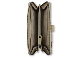 bugatti Кошелёк женский BUGATTI Elsa с ключницей, с RFID, песочного цвета, кожа/полиэстер, 18,7х3х10 см