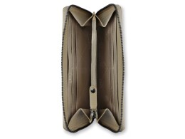 bugatti Кошелёк женский BUGATTI Elsa, с защитой RFID, песочного цвета, воловья кожа/полиэстер, 18,7х2х10 см