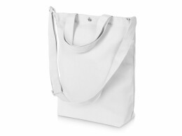 Разное Сумка Helfer из хлопка на кнопке с регулирующейся лямкой, белый