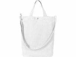 Разное Сумка Helfer из хлопка на кнопке с регулирующейся лямкой, белый