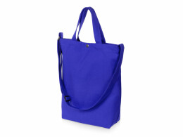 Разное Сумка Helfer из хлопка на кнопке с регулирующейся лямкой, синий