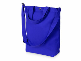 Разное Сумка Helfer из хлопка на кнопке с регулирующейся лямкой, синий