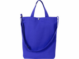 Разное Сумка Helfer из хлопка на кнопке с регулирующейся лямкой, синий