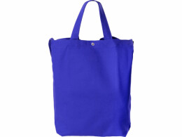 Разное Сумка Helfer из хлопка на кнопке с регулирующейся лямкой, синий