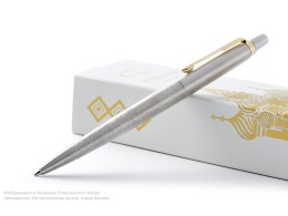 Parker Шариковая ручка Parker Jotter Russia SE, цвет: St. Steel GT, стержень: Mblue