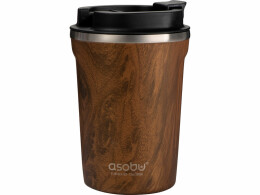 ASOBU Термокружка CAFe COMPACT, 380 мл, wood