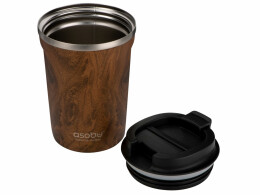 ASOBU Термокружка CAFe COMPACT, 380 мл, wood