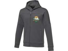 Elevate Мужская спортивная трикотажная куртка Nubia на молнии, storm grey