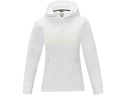 Elevate Женский свитер анорак Sayan на молнии на половину длины с капюшоном, белый
