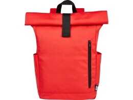 Разное Рюкзак Byron 15,6" объемом 18 л со скручиваемым верхом, изготовленный из переработанного ПЭТ по стандарту GRS, красный