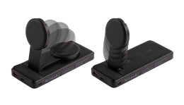 mid-oceangift Беспроводная зарядная (20W/15W) станция-пауэрбэнк "Slider" 10000 mAh для смартфонов, наушников, часов, с подвижным зарядным блоком