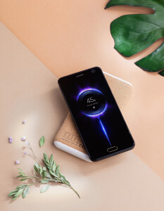 mid-oceangift Беспроводное зарядное устройство "Cork Power" 10000 mAh, пластик/пшеничное волокно/пробка