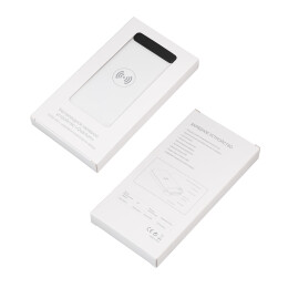 mid-oceangift Беспроводное зарядное устройство "Quantum", 10000 mAh с цифровым индикатором заряда белый