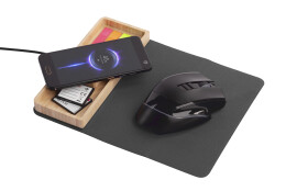 POWERFOLIO Коврик-трансформер с органайзером на магнитах с беспроводным (15W) ЗУ с подсветкой логотипа