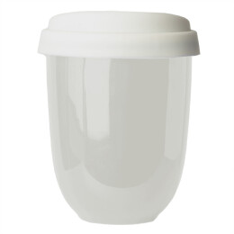 Coffice Стакан CAPSULA с крышкой, белый