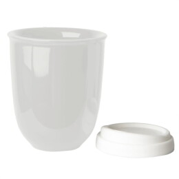 Coffice Стакан CAPSULA с крышкой, белый