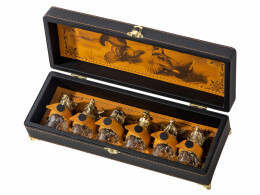 Разное Подарочный набор "Русская охота", темно-коричневый/рыжий