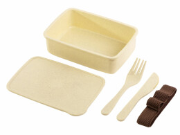 Разное Ланч-бокс Meal из бамбукового волокна, бежевый