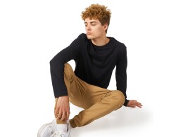 US Basic Лонгслив «Porto» мужской, черный