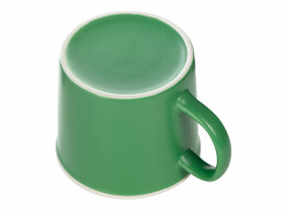 Разное Матовая кружка Nancy 360 мл цветная снаружи, белая внутри, зеленый классический