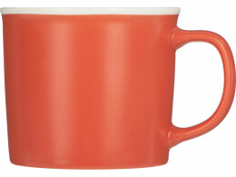 Разное Матовая кружка Nancy 360 мл цветная снаружи, белая внутри, коралловый