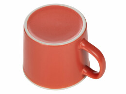 Разное Матовая кружка Nancy 360 мл цветная снаружи, белая внутри, коралловый