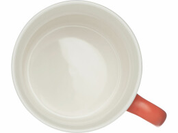 Разное Матовая кружка Nancy 360 мл цветная снаружи, белая внутри, коралловый