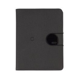 POWERFOLIO Папка А5 с беспроводным (10W) ЗУ 5000 mAh, с функцией MagSafe, сенсорным дисплеем с подсветкой логотипа и блокнотом