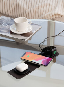 mid-oceangift Складная беспроводная (15W) зарядная станция "Magic Case" с MagSafe для смартфона, часов и наушников