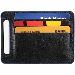 Matteo Tantini Чехол для карточек Arrival, черный с синим