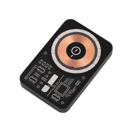 mid-oceangift Беспроводное зарядное устройство "Skeleton" 10000 mAh с функцией MagSafe, прозрачный пластик/алюминий