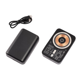 mid-oceangift Беспроводное зарядное устройство "Skeleton" 10000 mAh с функцией MagSafe, прозрачный пластик/алюминий