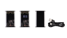 mid-oceangift Зарядное (22.5W) устройство "Inside" 9000 mAh с прозрачным корпусом и цифровым индикатором заряда/напряжения/силы тока